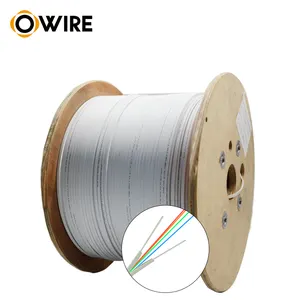 Indoor 1000m/rol tight buffer g657a2 2 4 12 core 2core 4mm pvc ffth ftth fiber optical cable