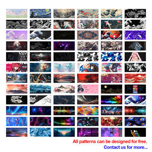 Tapis de souris XXL surdimensionné à motif floral personnalisé, imperméable, antidérapant, avec bordure renforcée - Product Image 6