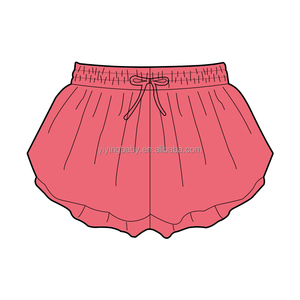 Customized Logo Sportswear High-Waisted Flowy Running Yoga <strong>Shorts</strong> 2-in-1 <strong>Girls</strong> Kids Gym Athletic <strong>Shorts</strong> Butterfly <strong>Shorts</strong> <strong>Girls</strong> - Product Image 1