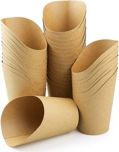 Gobelet écologique jetable à paroi simple en papier pour frites - Product Image 3