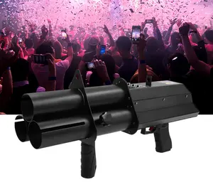 Festival and wedding party supply Handhold Rechargeable 3 shots electric confetti shooter confetti launcher confetti gun