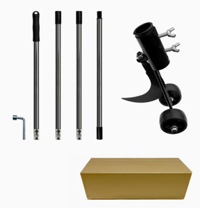 Gancio per diserbo tra i fessure del <span class=keywords><strong>giardino</strong></span> con asta di collegamento, Diserbatrice a rullo per spazi stretti con asta staccabile in acciaio inossidabile - Product Image 1