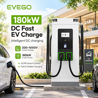 EVEGO Nouvelle station de recharge ultra-rapide pour véhicules électriques 120-180 kW DC, montage au sol, IP55, extérieur, EVSE CCS2 CCS1 CHAdeMO avec garantie de 2 ans