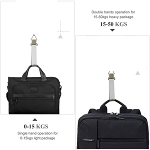 Balance numérique portable en acier inoxydable pour bagages, 50 kg, avec écran LCD, à piles, pour valises et sacs de voyage - Product Image 4