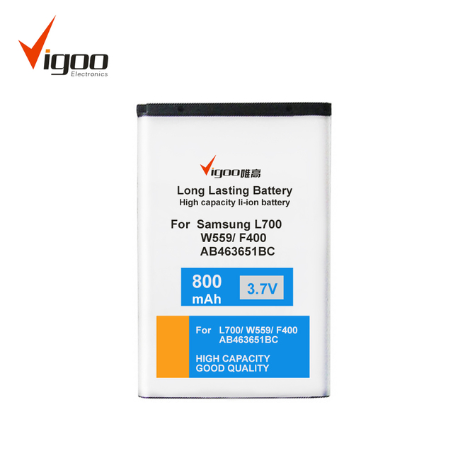 Long Lasting Phone Battery A/AA/AAA Wholesale Accessories Mobile Phone for Samsung L700/ W559/ F400 AB463651BC