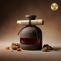 Resina de Mirra Mística Oscura, Fragancia OEM Personalizada a Base de Mirra para Perfume con Aroma Espiritual