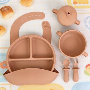 Nuevo Producto, Set de Alimentación para Bebés Libre de BPA, Set de <span class=keywords><strong>Vajilla</strong></span> Infantil de Silicona Ecológica para Productos Infantiles - Product Image 2