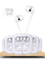 Earbud in-ear earphone sekali pakai, headphone murah, earbud harga rendah, Headset penerbangan berkabel