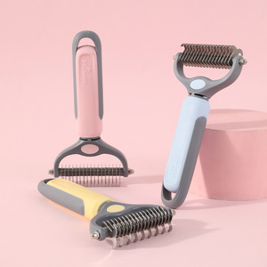 Peigne démêlant anti-nœuds pour animaux de compagnie, modèle simple de deuxième génération, en forme de coquille à bulles, vente en gros - Product Image 4