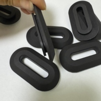 Passe-câble ovale à double trou long en caoutchouc EPDM, NBR, silicone pour panneau de câblage, sur mesure OEM ODM
