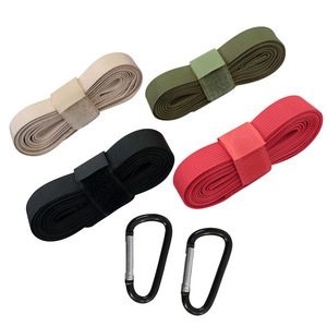 Oxford Outdoor Camping Rope With Carabiners <b>Red</b> Black Khaki Military Green <b>Tent</b> Tarp Extension Belt Survival Tools - Product Image 1