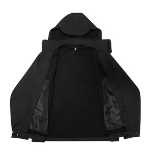 Hot Bán Biểu Tượng Tùy Chỉnh Polyester Softshell Vải Đầy Đủ Dây Kéo Trống Phản Quang An Toàn Quần Áo Không Thấm Nước Áo Gió Áo Khoác - Product Image 4