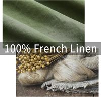 Vente en gros de tissu à rayures en lin lavé literie en lin français 100% drap de lin literie en vrac