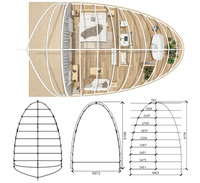Tente de luxe en forme de coquille avec membrane PVDF, hôtel avec salle de bain pour les centres de villégiature, glamping de luxe, domos