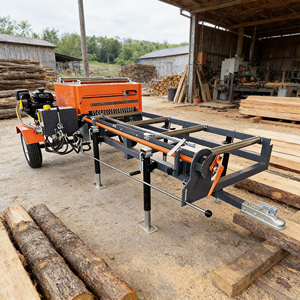 <span class=keywords><strong>Sierra</strong></span> de corte de madera con guía láser infrarroja de doble hoja, motor de gasolina de 18 HP, horizontal, móvil, con ruedas, <span class=keywords><strong>la</strong></span> más vendida - Product Image 1