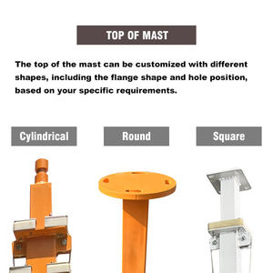 Varillas de Elevación Manuales/Eléctricas Personalizadas de Fábrica, con Escenarios de Uso Personalizables. Poste de Luz, Poste de Monitoreo Portátil - Product Image 2