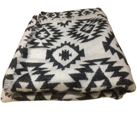 <span class=keywords><strong>Coperta</strong></span> da esterno in lana intrecciata geometrica in lana di dimensioni personalizzate con stampa azteco in stile nordamericano
