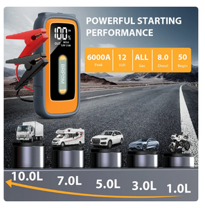 Gooloo Avviatore di Emergenza Wireless 3000A con Corrente di Picco, Power Bank e Strumento di Emergenza per Moto e Auto - Avvio Affidabile e Potente - Product Image 1