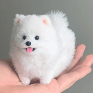 Hecho a mano DIY conjunto completo materiales piel de conejo Twist Stick cachorro cifrado lana gruesa raíz muñeca juguete terminado para niños - Product Image 6