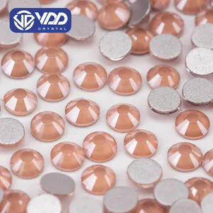 VDD 143 MRD-Honey Peach SS6-SS30 Glass Crystal Rhinestones Diamond Flatback Strass Stones Glitter Nail Art DIY Crafts Decoration