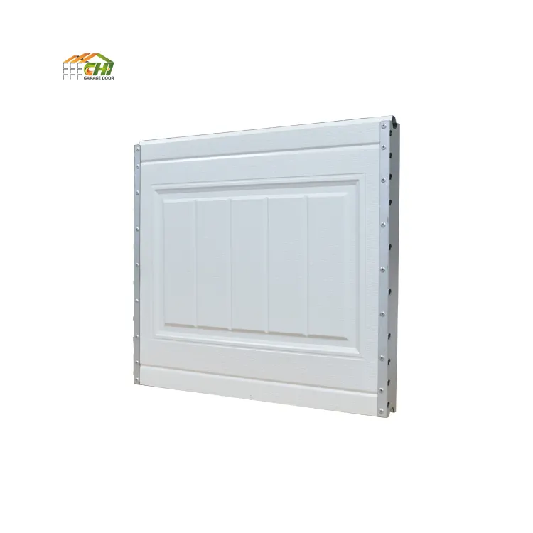 Usa Standard 3layer 50mm Double Folding up Modern PU Foam Non Insulated Garage Door Panel