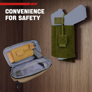 Étui tactique en Velcro pour port dissimulé, pochette de tirage rapide pour Glock 1911 CZ, modèle universel, chasse, ambidextre - Product Image 5