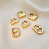 Boucles d'oreilles de sac à main Alien joyas de acero inoxidable al por mayor 18k plaqué titane boucles d'oreilles