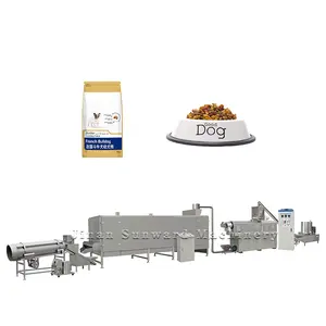 Fácil de operar alimentos secos para mascotas de procesamiento de máquina extrusora de fabricación de la máquina de alimentos para perros