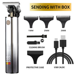 Tondeuse électrique Usb Zero Gapped T-Blade Tondeuse sans fil professionnelle pour hommes avec peignes de guidage Tondeuses à cheveux - Product Image 6