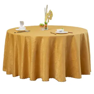 Wholesale Hotel Manufacturer Banquet Linens Wedding Decoration Round Satin Tablecloth Linen Polyester Hotel Table Linens