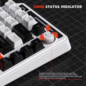For 60% 75% 68 82 Keys Hot Swappable 2.4G Wireless Wired RGB Anti-ghosting Programmable USB 2.0 Gaming Mechanical Keyboard ZIFRI - Product Image 2