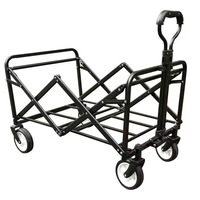 Chariot de voyage pliable tout-terrain multifonctionnel pour pique-nique en plein air, camping, photographie, épicerie et chariot utilitaire portable