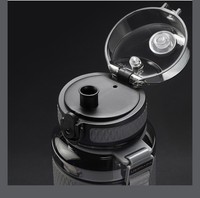 Xhl Plastic Bpa Gratis One Click Flip Wattle Fles Sport Waterfles Toepasbaar Voor Kokend Water Aangepaste Verpakking Aanvaardbaar