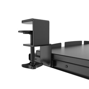 V-마운트 홈 오피스 조절 가능한 책상 아래 키보드 트레이 무단계 조절 220mm 확장 MDF 데스크 클램프 블랙/화이트 5kg 하중 - Product Image 5