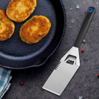 Spatula Panggang Arang Desain Baru 38cm, Bahan Stainless Steel dengan Gagang TPR