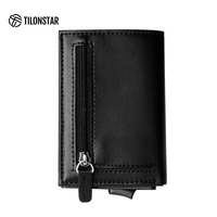 TILONSTAR Dompet aluminium TG203, dompet Pop-up kustom, kartu RFID & pemegang kredit, dompet hadiah bisnis pria