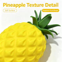 Jouet Squishy Géant Ananas Doux et Moelleux de 22 cm, 780 g, à Rebond Lent, Anti-Stress et Décompression, Boîte Mystère