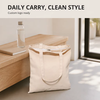 Sac fourre-tout en toile de coton recyclé imprimé sur mesure avec fermeture éclair, logo personnalisé, sac de courses réutilisable, vente en gros