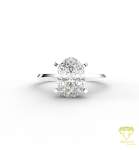 Anillo de compromiso de moissanita de la mejor calidad para una elegante joyería nupcial, ideal para eventos de compromiso y momentos especiales, disponible para la venta. - Product Image 5