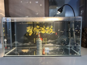 Ensemble de <span class=keywords><strong>d</strong></span>écoration pour aquarium, Pilier <span class=keywords><strong>Dragon</strong></span> en grès vert <span class=keywords><strong>Monkey</strong></span> King, Grand ornement écologique, Nouveau style chinois pour aquarium - Product Image 2