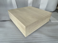 Table basse carrée en bois massif au design moderne et épuré pour salon