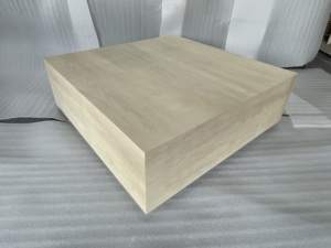 Mesa de Centro Moderna de Diseño Simple, Muebles de Salón, Mesa de Té Cuadrada de Madera Maciza, Mesa de Café - Product Image 3