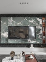 SH STONE nouvelle dalle de marbre vert de cristal Fuchsite dalle de quartzite de mur de fond de luxe naturel pour la conception de mur intérieur de villa