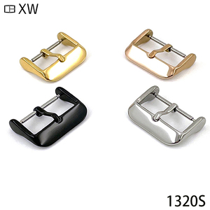 Boucles de montre en acier inoxydable argenté en gros, bracelets de montre remplaçables, 12 <span class=keywords><strong>14</strong></span> 16 18 MM, pièces spéciales pour sacs, accessoires - Product Image 1