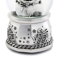 Cadeau de Noël personnalisé fait à la main boule d'eau en résine de verre cloche à musique personnalisée décoration de Noël