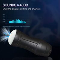 Godemiché électrique entièrement automatique en TPE, Godemiché de masturbation pour hommes, Jouet sexuel pour adultes avec fonctions de succion et de vibration