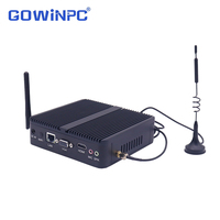 Mini PC de Escritorio Sin Ventilador Intel J1900 J1800 N2840 Win7 Win10 Pantalla Dual HDMI VGA para Laboratorio y Educación