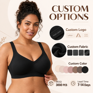 Bralette Cómodo sin Costuras 3D <span class=keywords><strong>con</strong></span> Logotipo Personalizado al por Mayor, Bralette Cómodo <span class=keywords><strong>con</strong></span> Push-Up de Alta Elasticidad para Mujer - Product Image 1