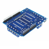Carte d'extension de contrôle de moteur OKY2151 L293D à 4 canaux pour moteurs pas à pas et servomoteurs DC, compatible Arduino UNO R3 Mega2560