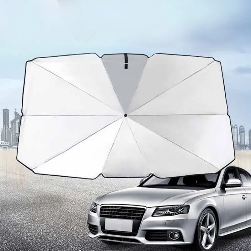 Car Windshield Sunshade Umbrella with Escape Safety Hammer  Folding Car Sun Shade Parasol Umbrella